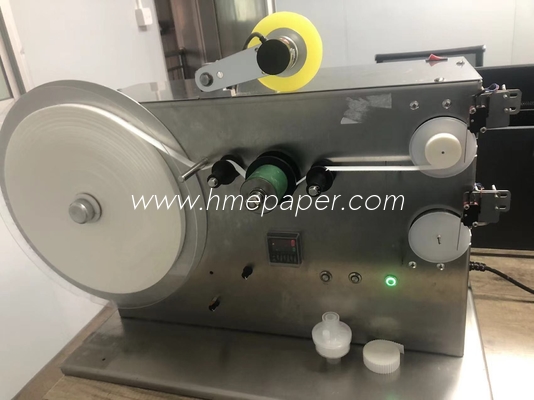 購入 450x330x460mm 9-25mmテープ生産ラインのための半自動HMEフィルターテープ巻き機 online manufacture