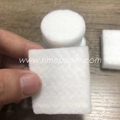 購入 円形/四角形の針フェルト ホワイト コットンパルス 呼吸器 エアフィルター HIV テスト用 online manufacture